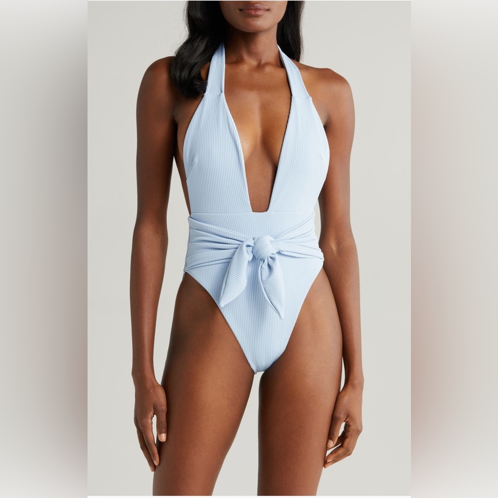 Montce Peri Rib Tropez Tie-Up One-Piece, Size X-Large, $218